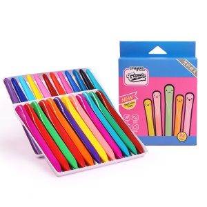 Crayon couleurs en cire pour enfants 24  pcs