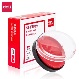 Deli 9863ES Boîtier d'encre rouge séchage rapide