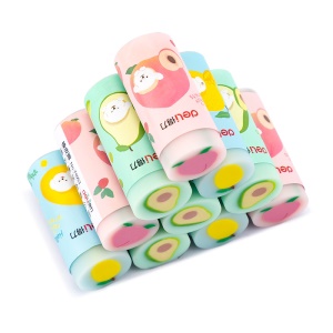 Deli 71053 Gomme cylindrique parfumé aux fruits
