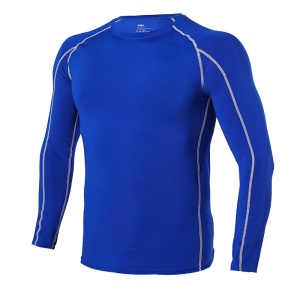 Vêtements de fitness pour hommes manches longues corps serré séchage rapide respirant