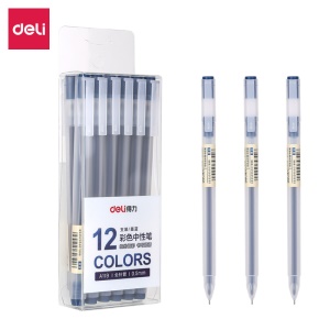 Deli  A119 stylo à billet à pointe fine de 0.5mm multicouleur d'encre