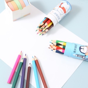 Ensemble de 12 crayons de couleur Ryoyo de 3.5 pouces pour écoliers