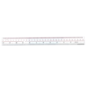 Règle transparente 30cm pour étudiants/bureau