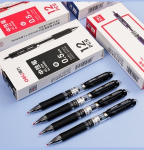 Deli stylos à bille rétractables 0.5 mm 12 pièces/boîte