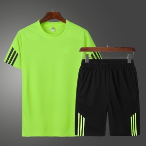 Ensemble sport et loisirs pour hommes (T-shirt + short) en polyester