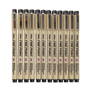 Stylo de dessin pour croquis noir pointe fine stylo imperméable