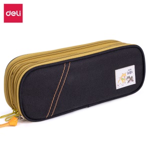 Deli Trousse à stylo  en tissu Oxford avec 3 poches