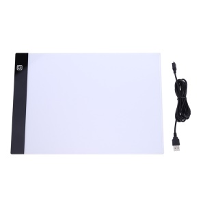 LED Tablette lumineuse A4 en acrylique avec câble USB