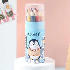 Ensemble de 12 crayons de couleur Ryoyo de 3.5 pouces pour écoliers