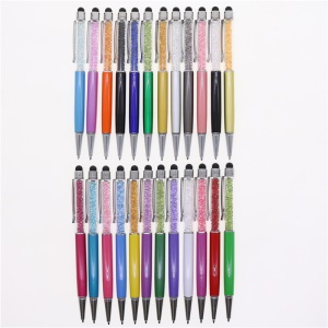Stylo à bille avec cristal artificiel Stylo capacitif 1.0mm/0.7mm
