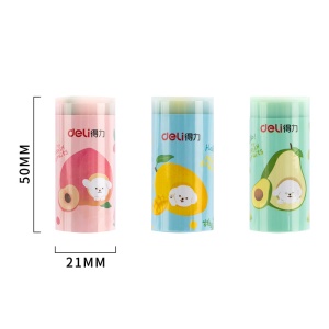 Deli 71053 Gomme cylindrique parfumé aux fruits