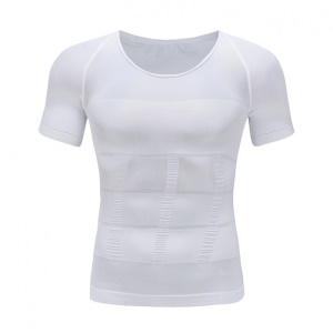 Justaucorps de sport manches courtes col rond noir/blanc