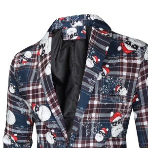 Veste casual pour hommes en tissu imprimé