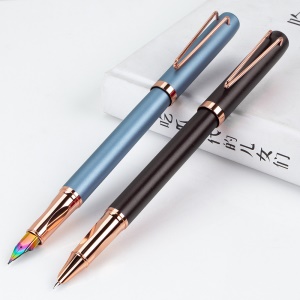 Stylo en forme de V tirant et absorbant l'encre