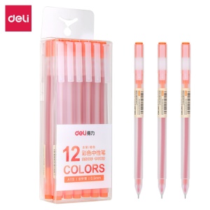 Deli  A119 stylo à billet à pointe fine de 0.5mm multicouleur d'encre