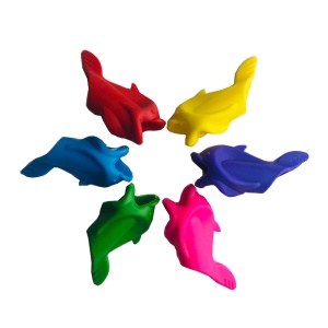 Gaine stylo en silicone pour enfants en plastique en forme petit poisson