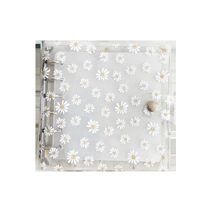 Livre à feuillets mobiles à boucle métallique et couverture transparent