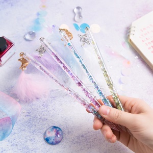 Set stylo en verre contenant 15 ml d'encre + étagère stylo