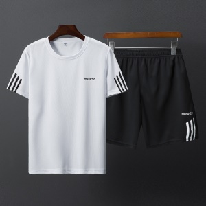 Ensemble sport et loisirs pour hommes (T-shirt + short) en polyester