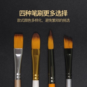Ensemble de pinceaux Art Gouache Giorgione avec poils en nylon 5pcs