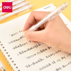 Deli A057B-01 Stylo à billet noir 0.5 mm 12 pièces/boîte