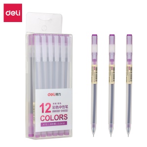Deli  A119 stylo à billet à pointe fine de 0.5mm multicouleur d'encre