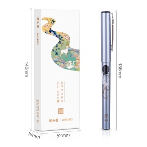 Deli S852 Stylo à billet pointe fine de 0.5 mm 4 pièces/boîte