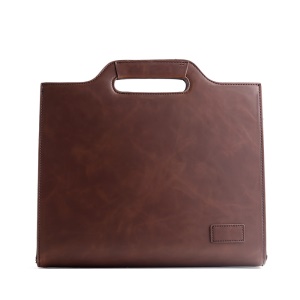 Porte-documents en cuir PU avec bandoulière amovible