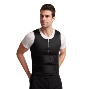 Body shaper zip double ceinture ventre fermé