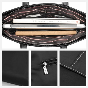 Sac à main d'affaires pour hommes grande capacité en tissu Oxford