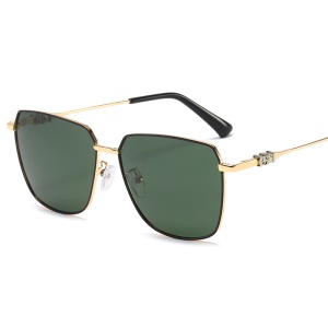 Lunettes de soleil polarisées pour hommes Monture en alliage résistant aux UV