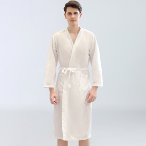 Peignoir de bain pour couple en polyester absorbant