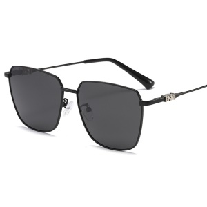 Lunettes de soleil polarisées pour hommes Monture en alliage résistant aux UV