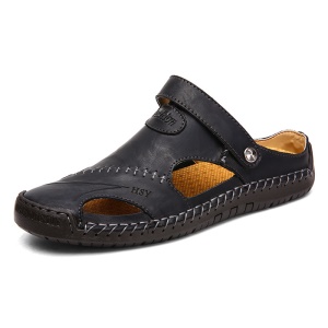Sandales Homme  antidérapantes en cuir doux