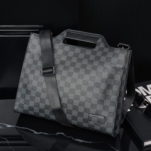 Porte-documents en cuir PU avec bandoulière amovible