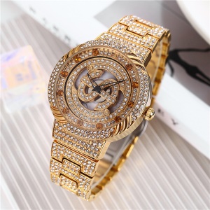 Montre de mode avec diamants bling bling Etanche