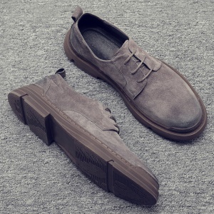 Chaussures en cuir véritable avec semelle antidérapante