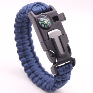 Bracelet en corde de parachute tressée pour l'extérieur
