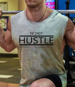 Débarteur de sport pour homme sans manches coton pour gym musculation