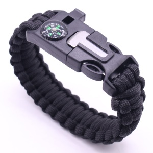 Bracelet en corde de parachute tressée pour l'extérieur