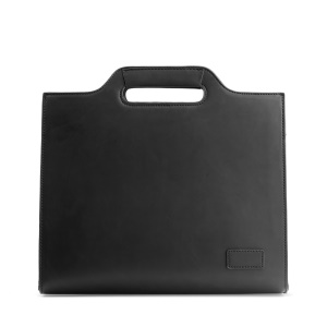 Porte-documents en cuir PU avec bandoulière amovible