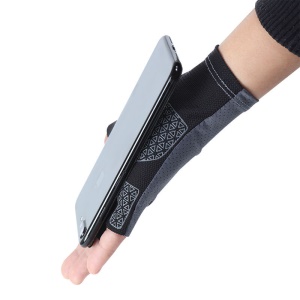 Gants de sport demi-doigts en silicone antidérapant à haute élasticité et respirant
