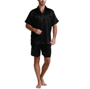 Pyjama homme ensemble de 2 pièces (chemise de nuit à manches courtes + shorts)