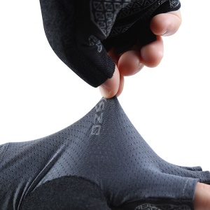 Gants de sport demi-doigts en silicone antidérapant à haute élasticité et respirant