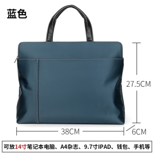 Sac à main d'affaires pour hommes grande capacité en tissu Oxford