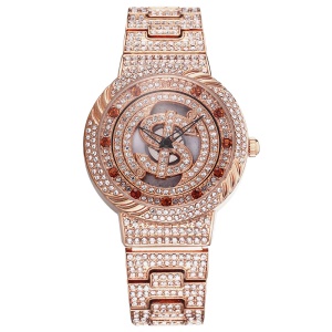 Montre de mode avec diamants bling bling Etanche