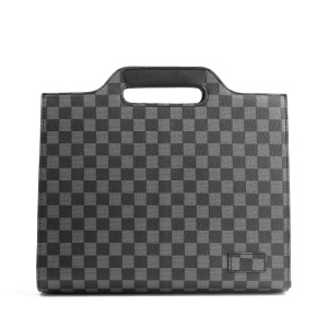 Porte-documents en cuir PU avec bandoulière amovible