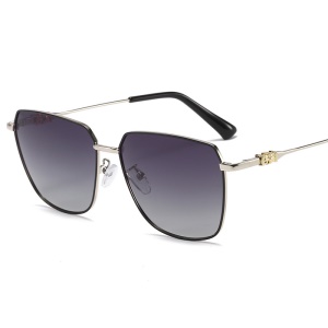 Lunettes de soleil polarisées pour hommes Monture en alliage résistant aux UV