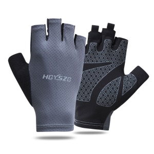 Gants de sport demi-doigts en silicone antidérapant à haute élasticité et respirant
