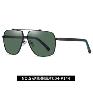 Lunettes de soleil polarisées pour hommes Monture en métal TAC
